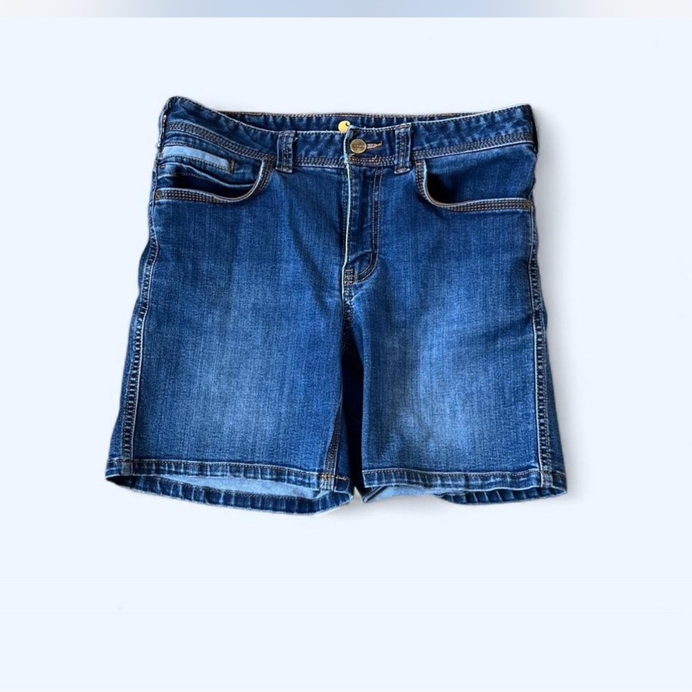 Carhartt Blue Denim Pocket with Gold Stitching Women’s SZ 8